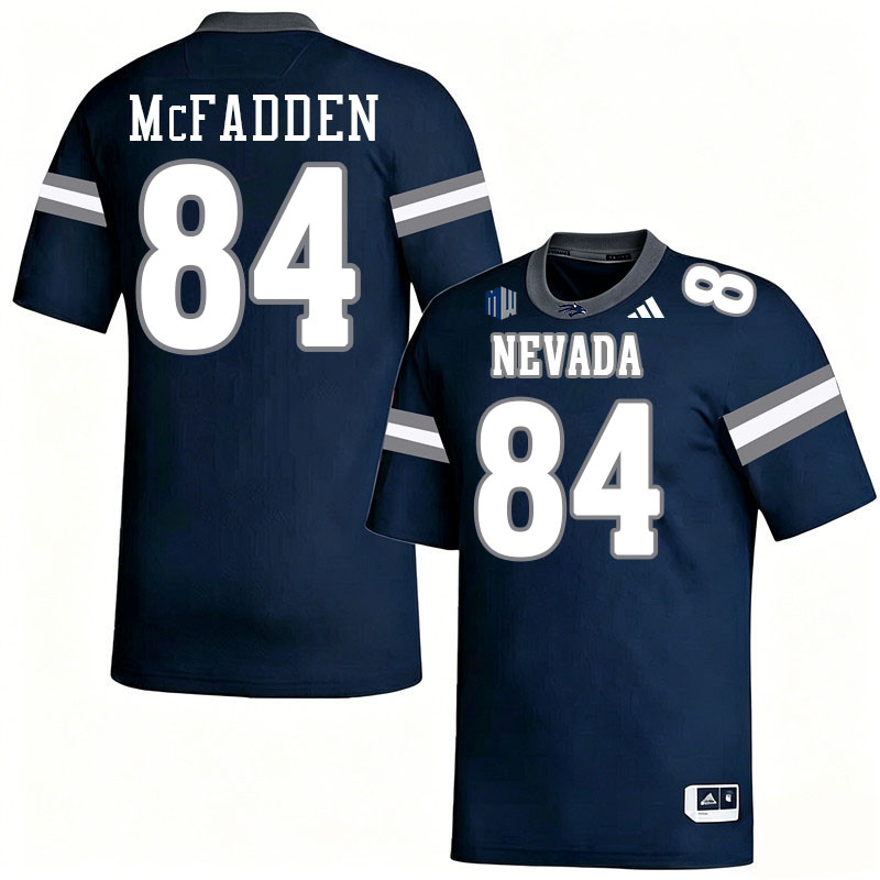 Nevada Wolf Pack #84 Joe McFadden College Football Jerseys,Uniforms-Navy